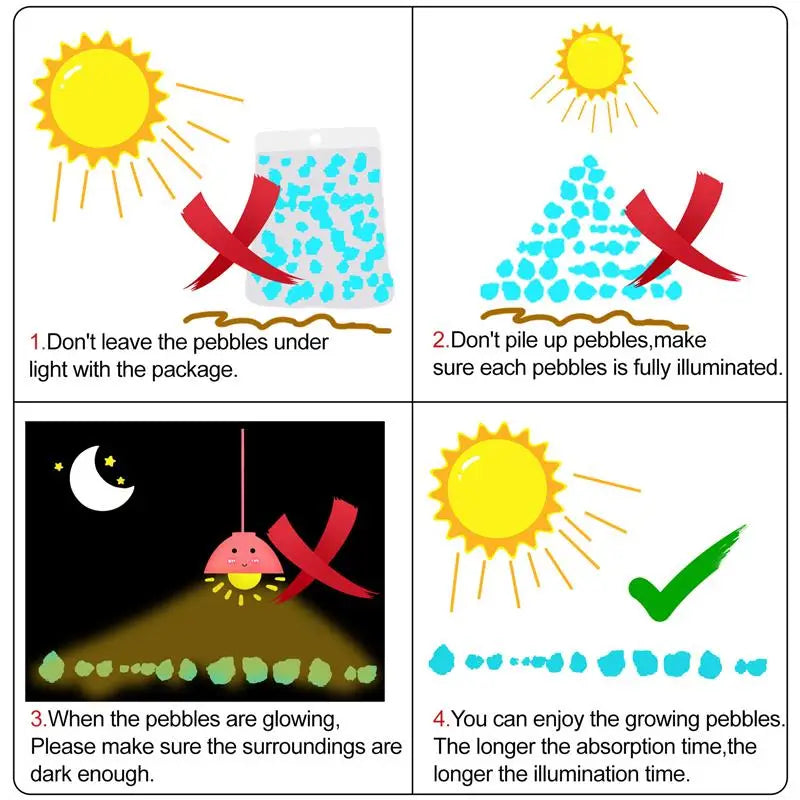 1000pcs Bag Luminous Sand Glow In Dark