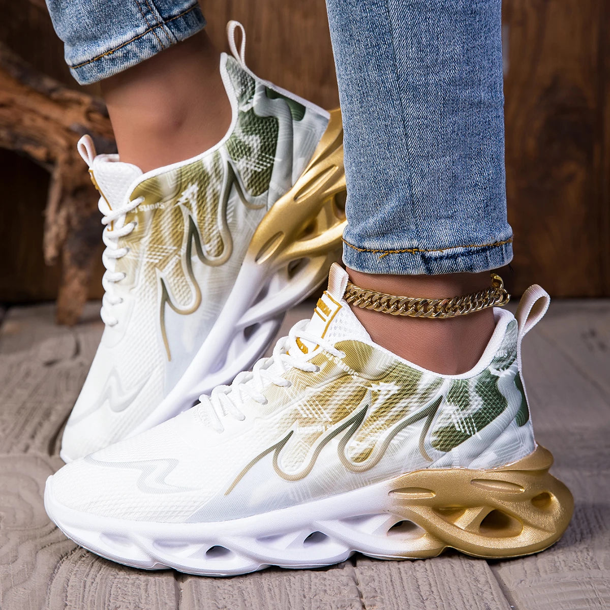 YRZL Unisex Running Shoes Women Men Lightweight