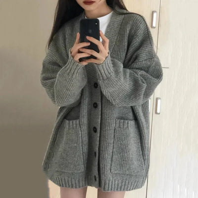 Autumn Winter Women Cardigan Sweater Coats Fashion
