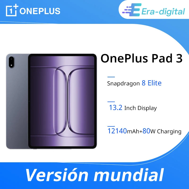 OnePlus Pad 3 Global Version Tablet Snapdragon