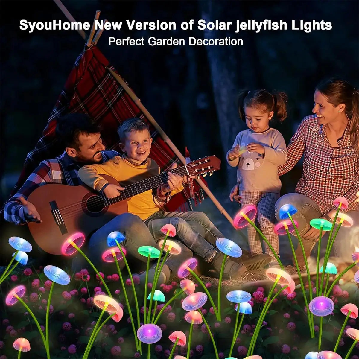 Solar Garden Lights LED Jellyfish Sway For