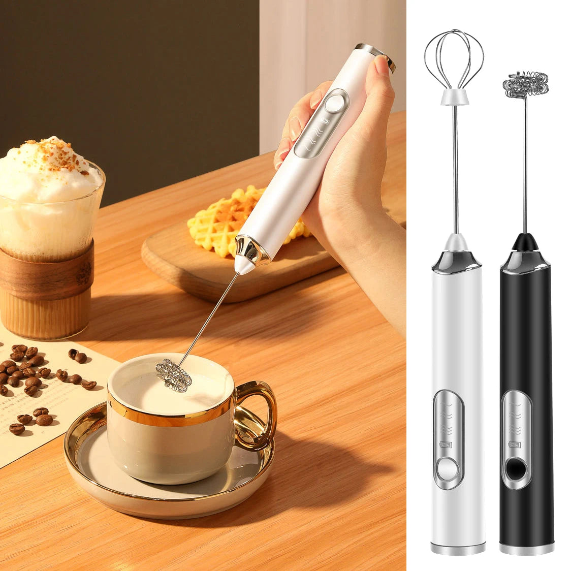 High Quality Wireless Electric Milk Frother Whisk