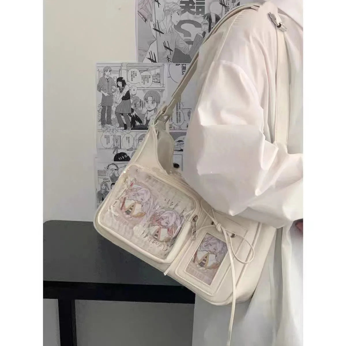Y2k Harajuku Shoulder Bag Women Korean Transparent