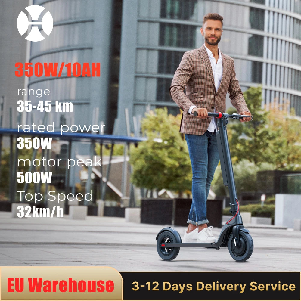 HX X8 Powerful Electric Scooter 350W 10AH 36V Removable battery EScooter Foldable 10.0 inch Wheel Self-Balance E Scooter