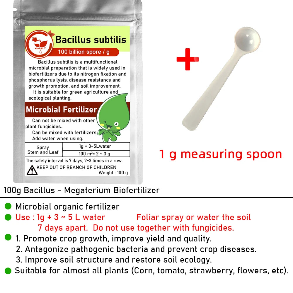 100g Bacillus Subtilis 100 Billion CFU Agricultural