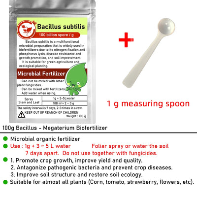 100g Bacillus Subtilis 100 Billion CFU Agricultural