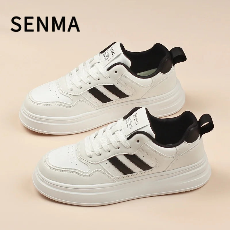 SENMA Men s Shoes Thick Soled Leather